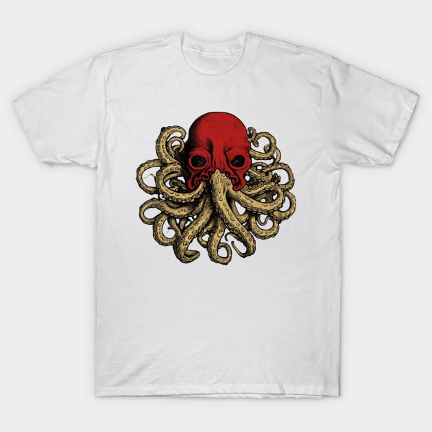 Steampunk Cephalopod: Vintage Octopus Illustration T-Shirt by blackjackdavey